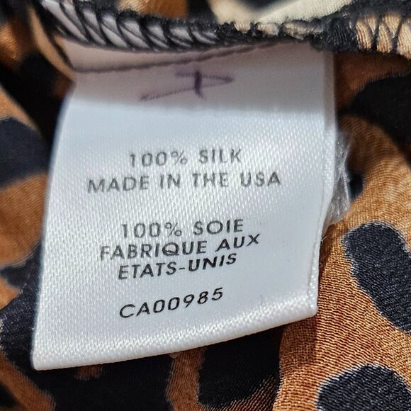 NANETTE LEPORE  LUSCIOUS  100% SILK ANIMAL PRINT DRESS  SIZE 2 - Picture 13 of 14